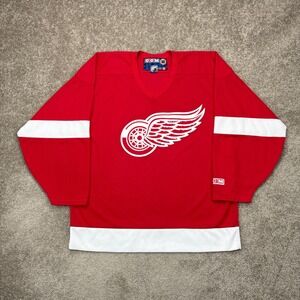 Vintage 90s CCM Detroit Red Wings NHL Hockey Jersey Large